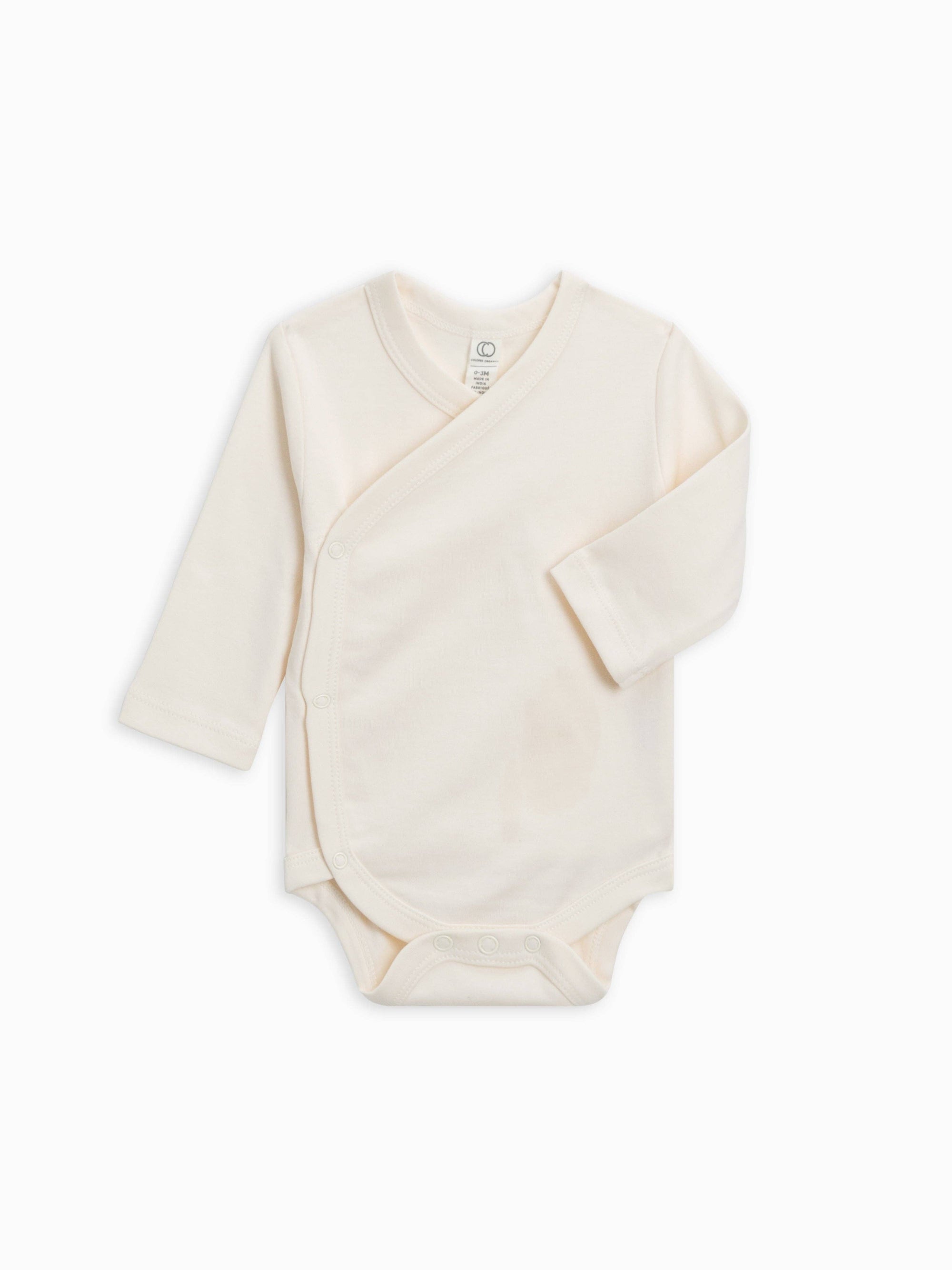 White baby bodysuit on a white background