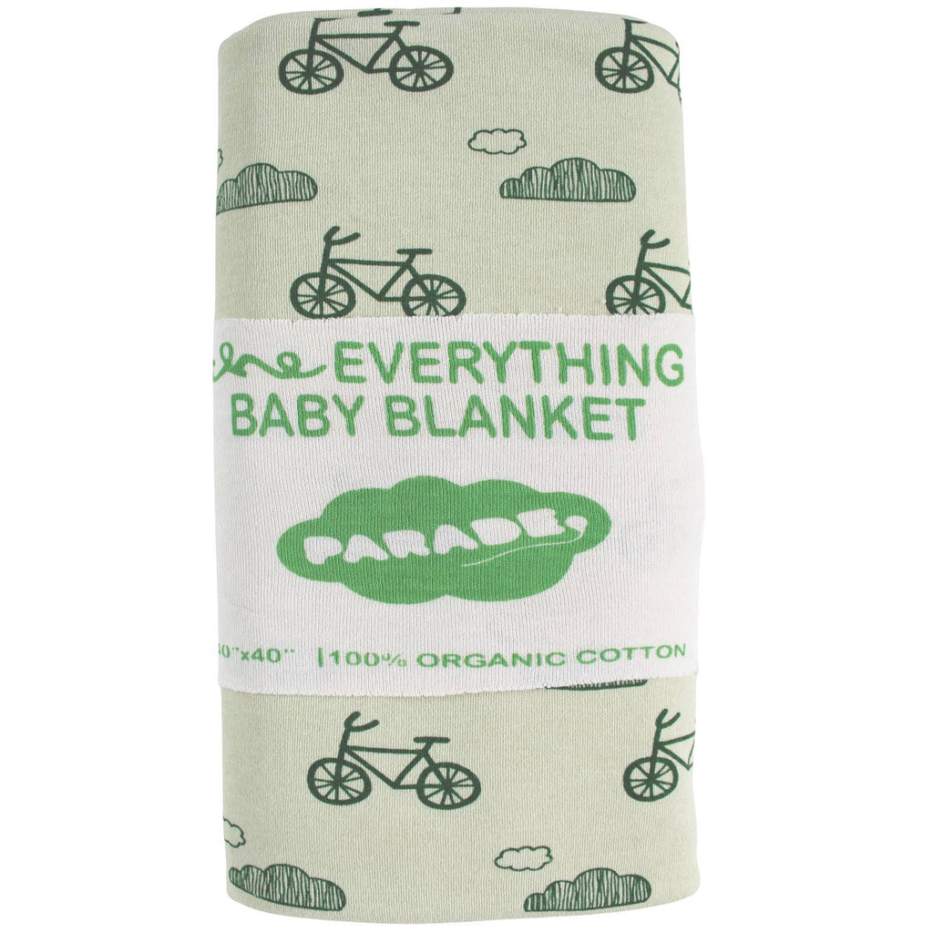 Organic Cotton Baby Blanket – 'Everything' Print (40x40")
