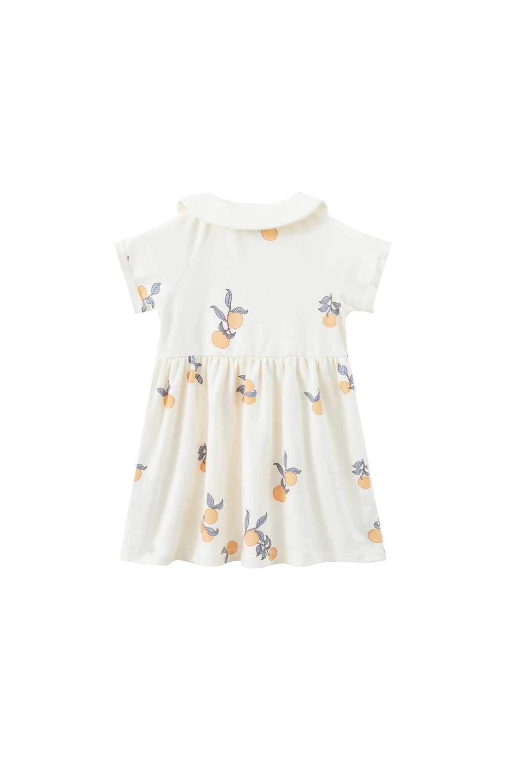 Organic Cotton Collar Dress-Clementine