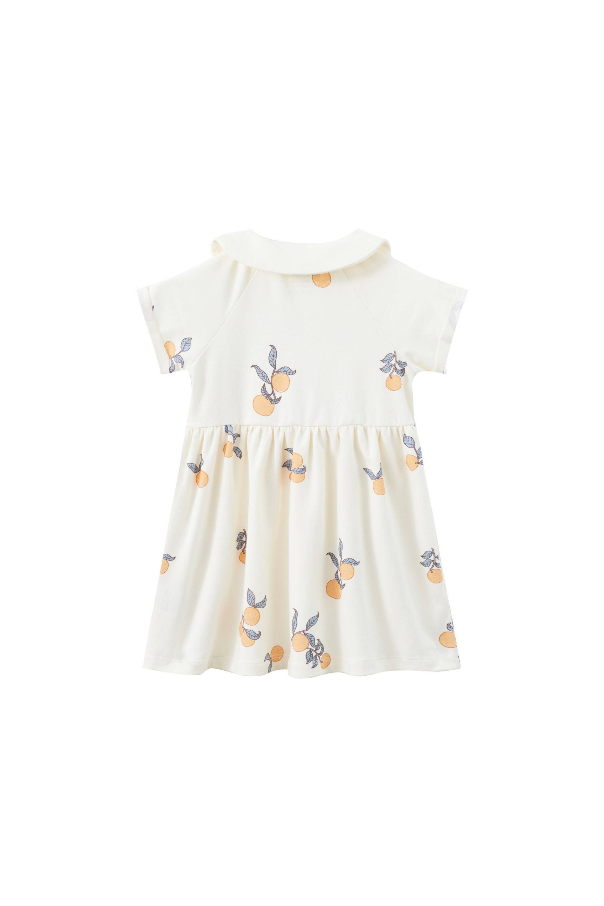 Organic Cotton Collar Dress-Clementine