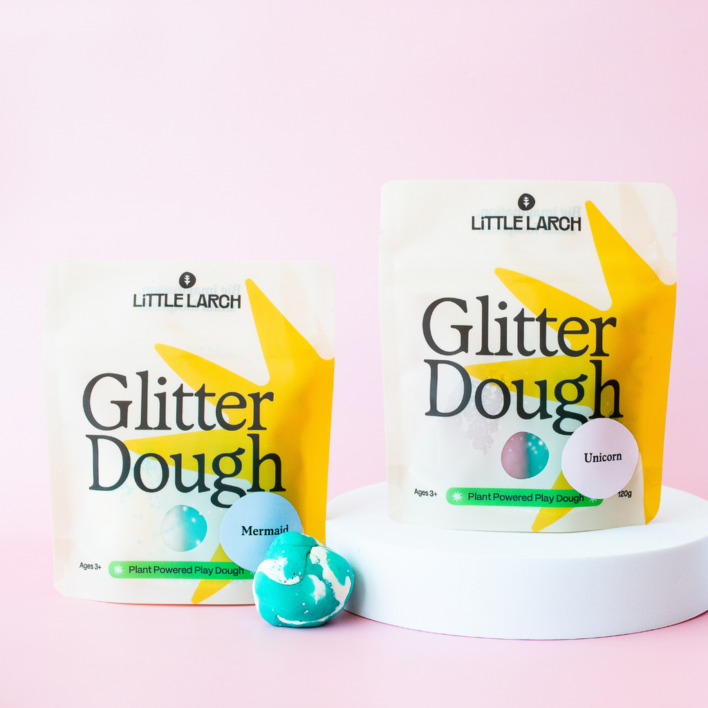 Natural Glitter Play Dough – Non-Toxic, Biodegradable & Sensory-Friendly