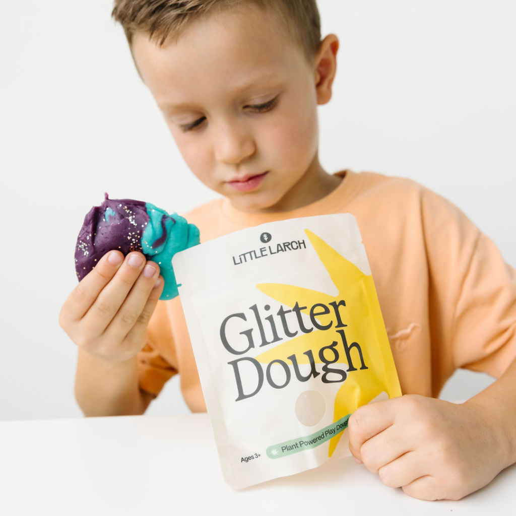 Natural Glitter Play Dough – Non-Toxic, Biodegradable & Sensory-Friendly