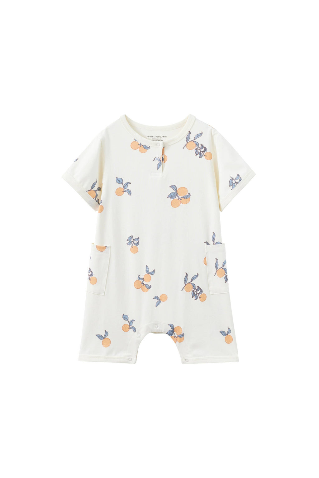 Baby Organic Bamboo Romper-Clementine