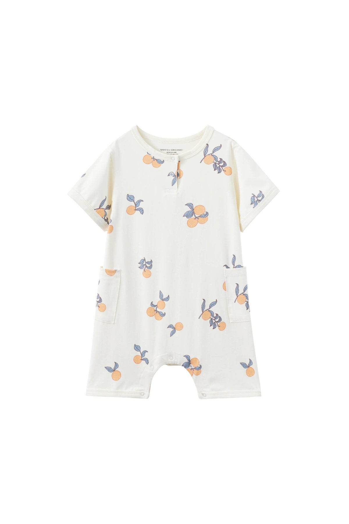 Baby Organic Bamboo Romper-Clementine
