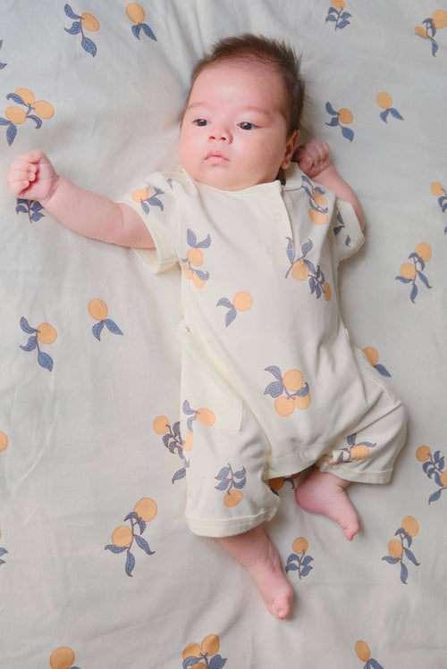 Baby Organic Bamboo Romper-Clementine