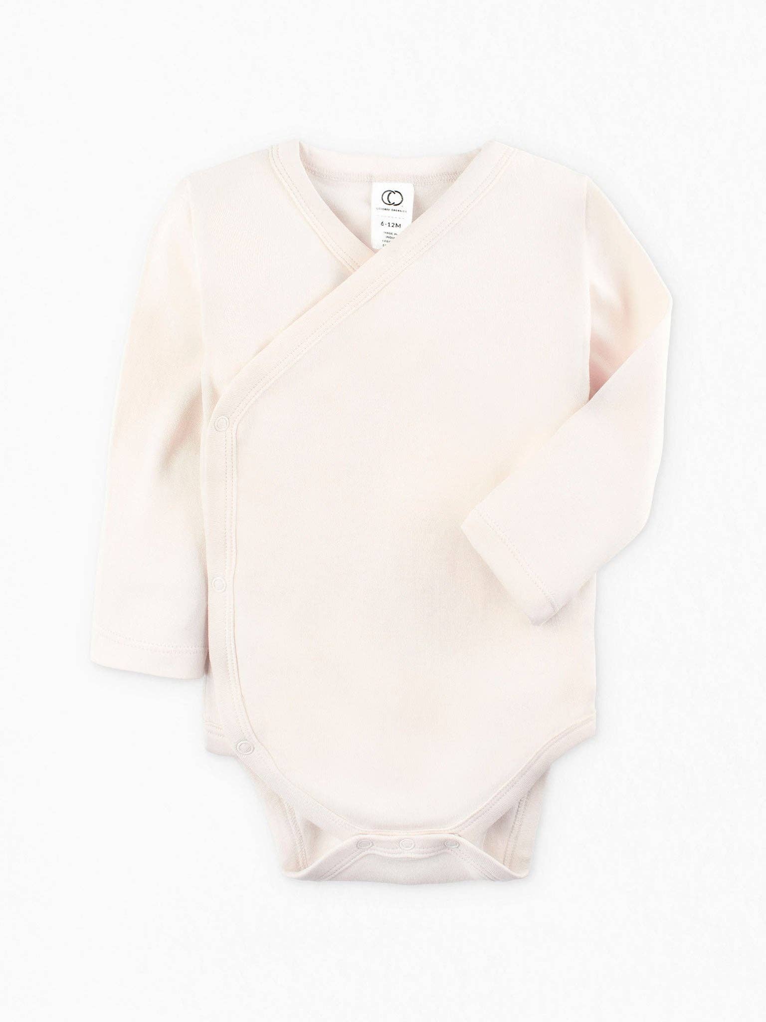 Organic Cotton Kimono Bodysuit – Long Sleeve Baby Wrap