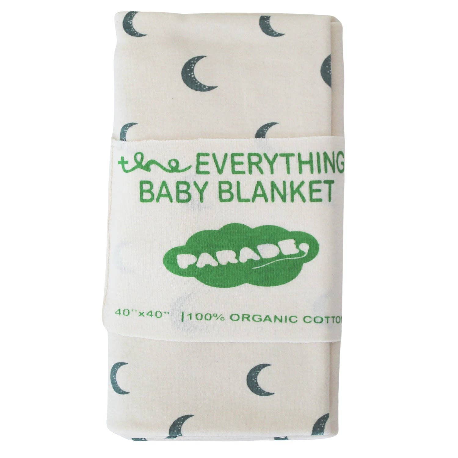 Organic Cotton Baby Blanket – 'Everything' Print (40x40")