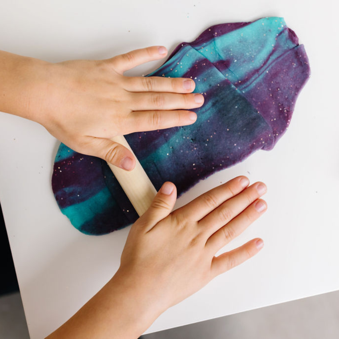 Natural Glitter Play Dough – Non-Toxic, Biodegradable & Sensory-Friendly