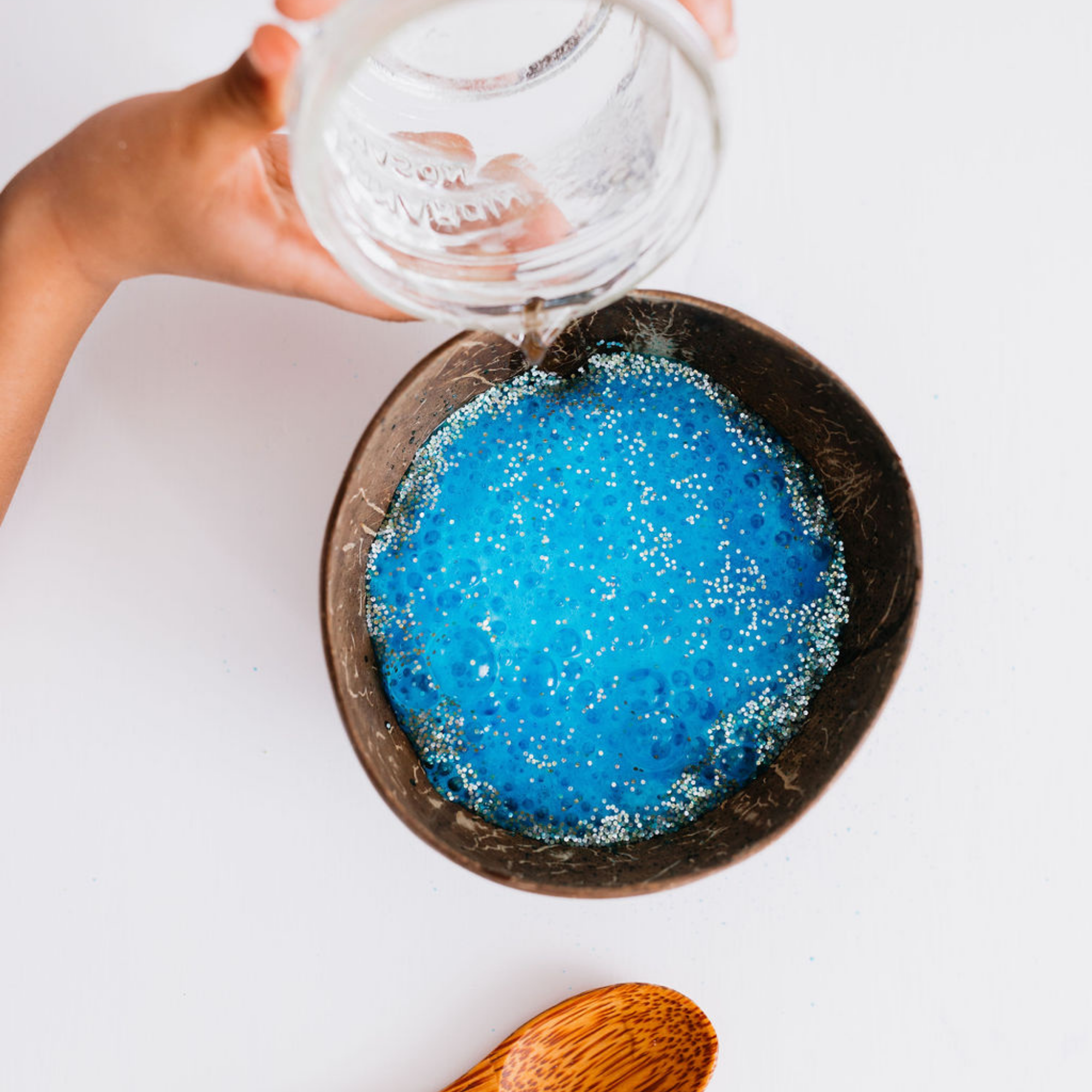 Non-toxic potion mix for sensory play and mindfulness