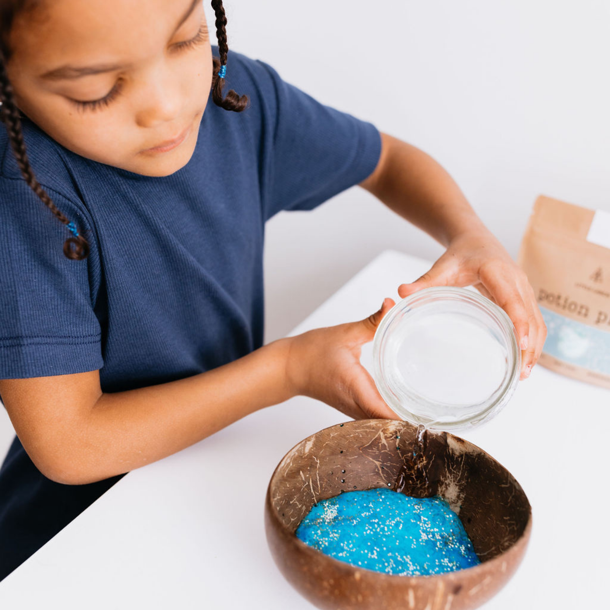Bravery potion play set with eco-friendly ingredients and glitter