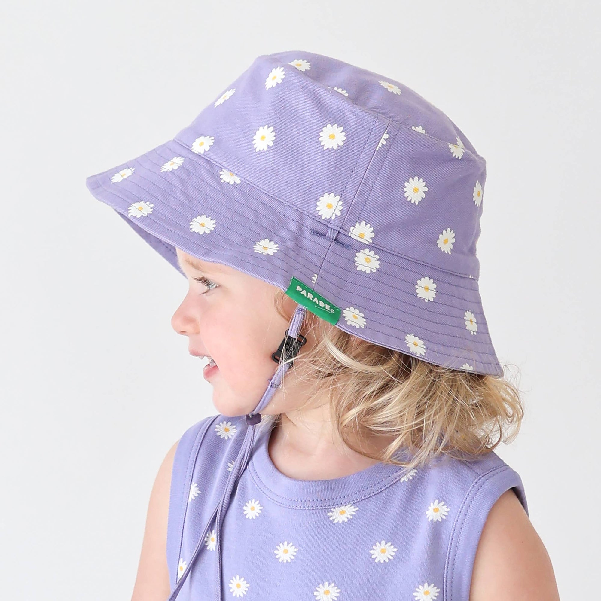 Organic Cotton Reversible Baby Bucket Hat