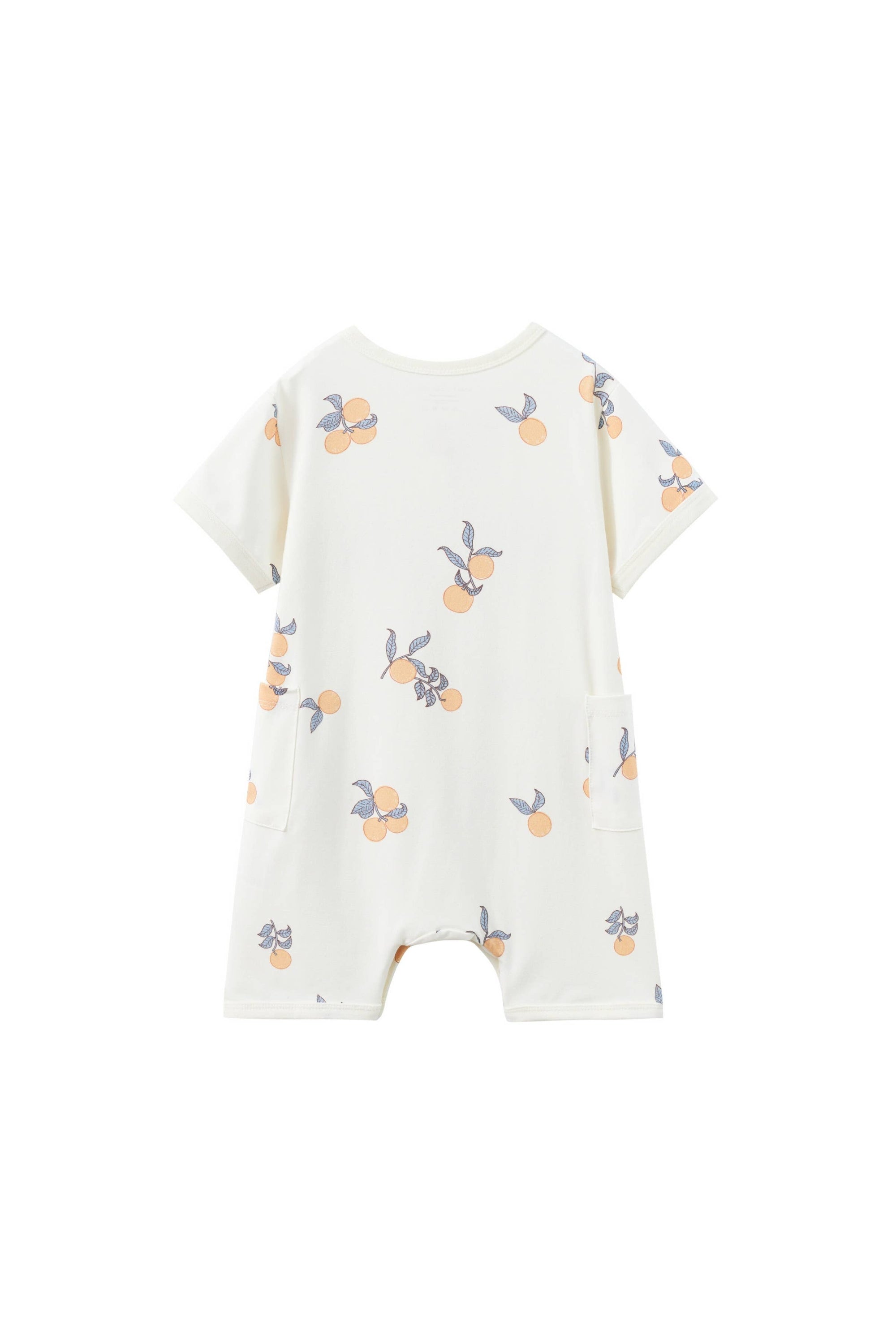 Baby Organic Bamboo Romper-Clementine