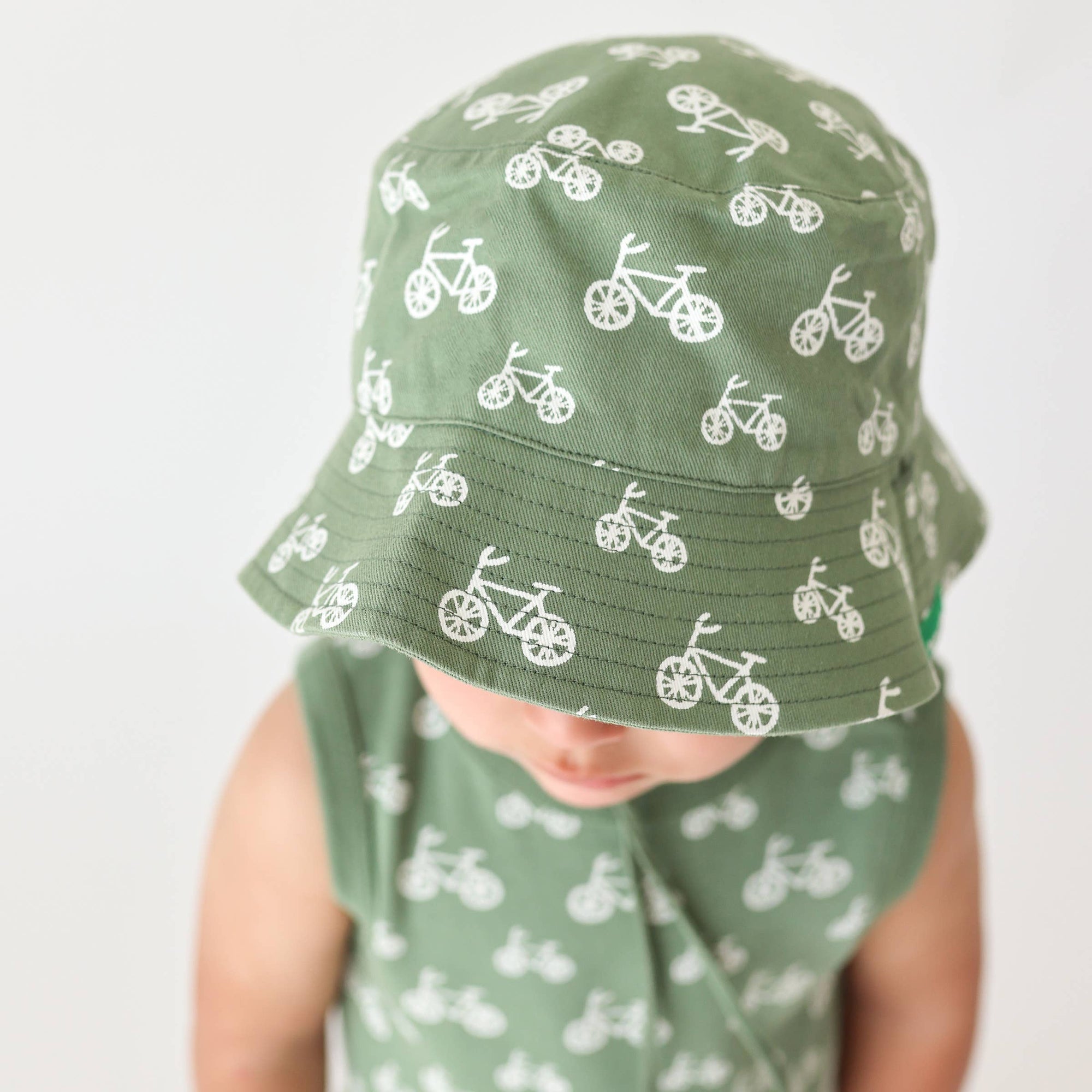 Organic Cotton Reversible Baby Bucket Hat
