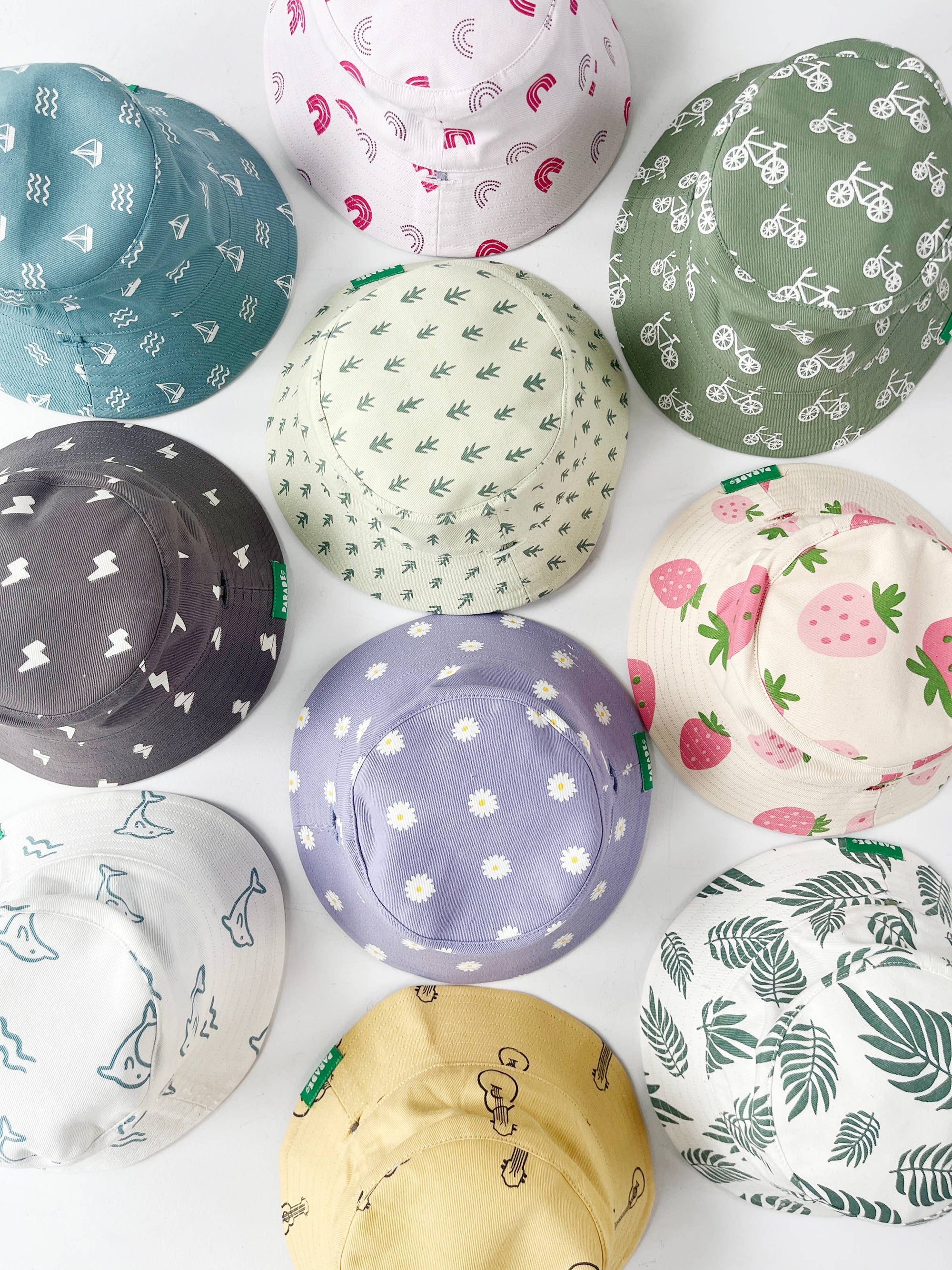 Organic Cotton Reversible Baby Bucket Hat