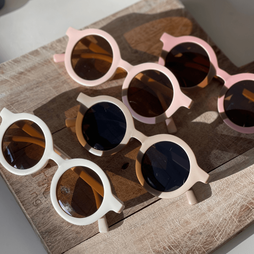 Kids Recycled Plastic Sunglasses, Buttercream