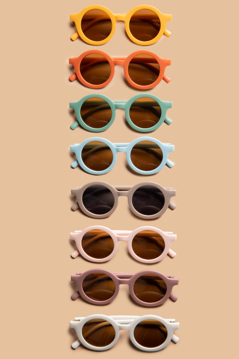 Kids Recycled Plastic Sunglasses, Buttercream