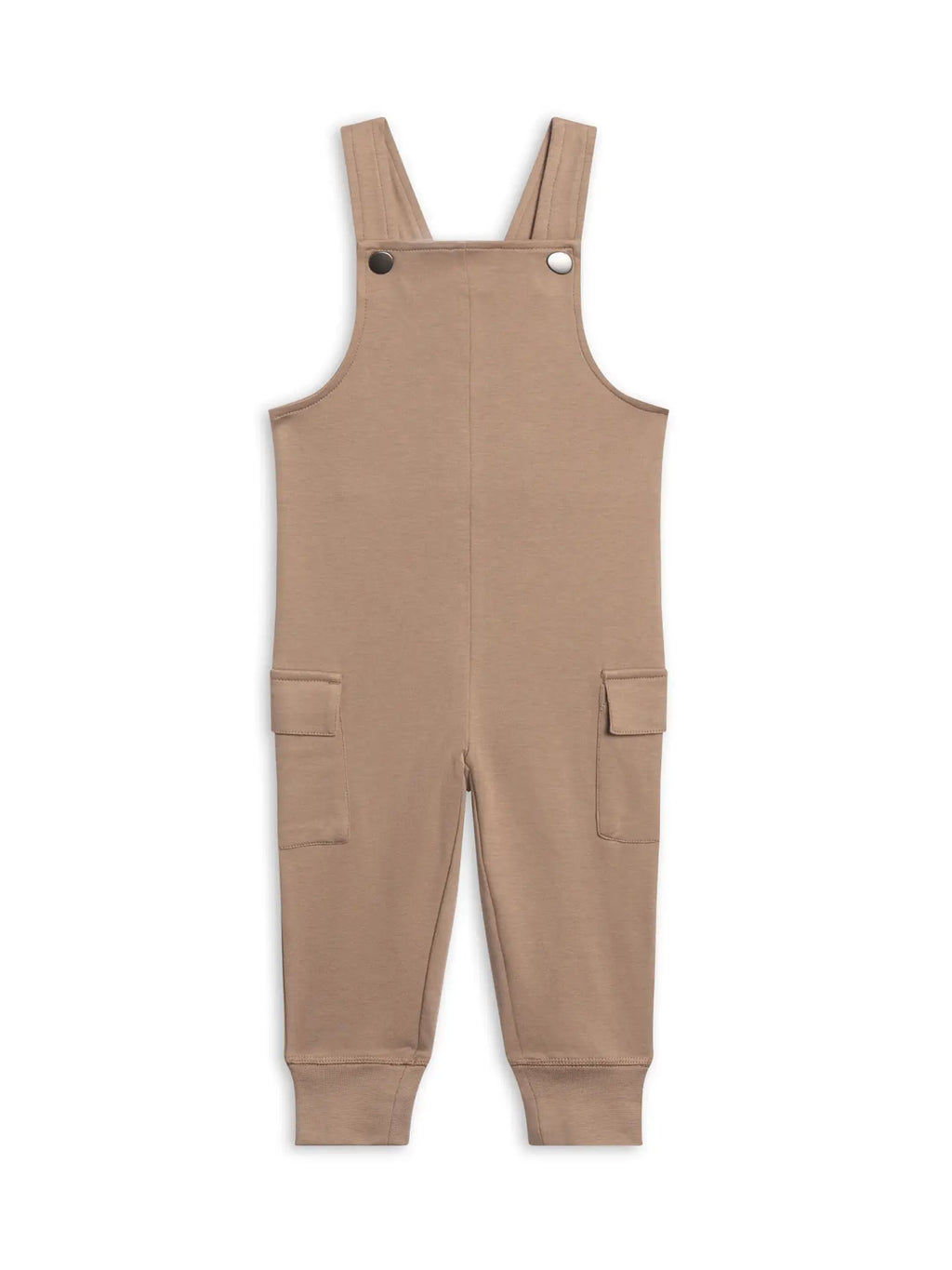 Brown overalls on a white background