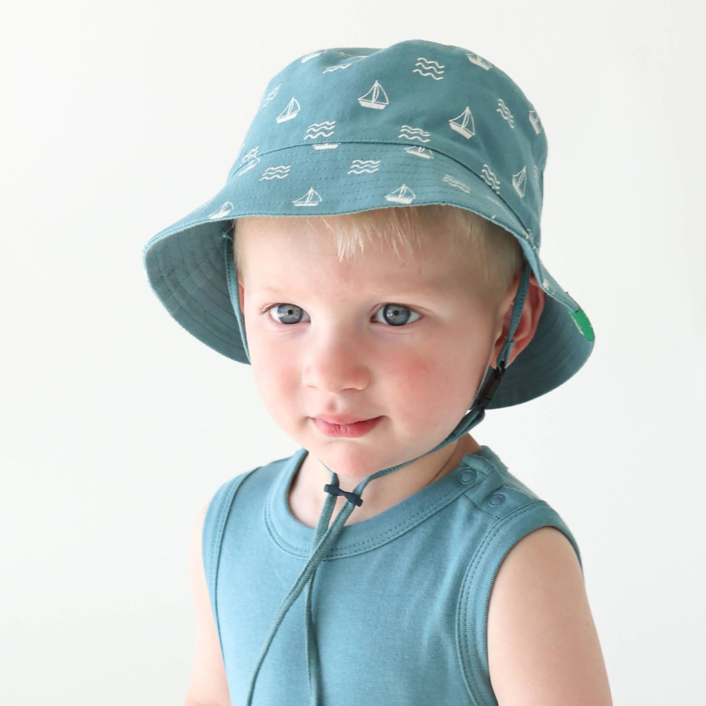 Organic Cotton Reversible Baby Bucket Hat
