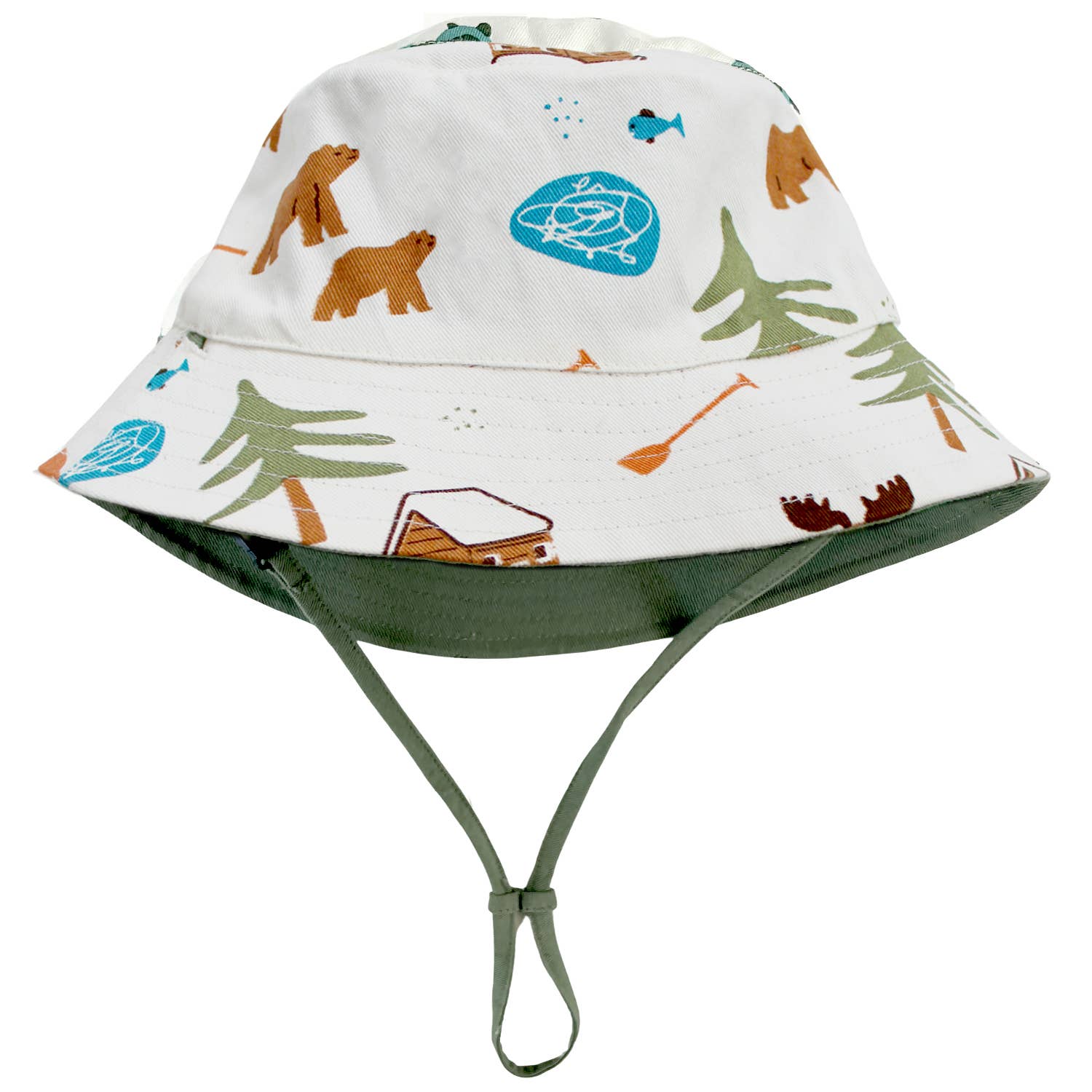 Organic Cotton Reversible Baby Bucket Hat