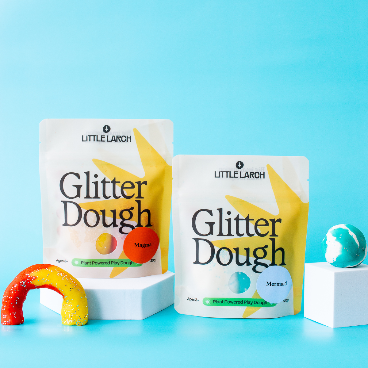 Natural Glitter Play Dough – Non-Toxic, Biodegradable & Sensory-Friendly