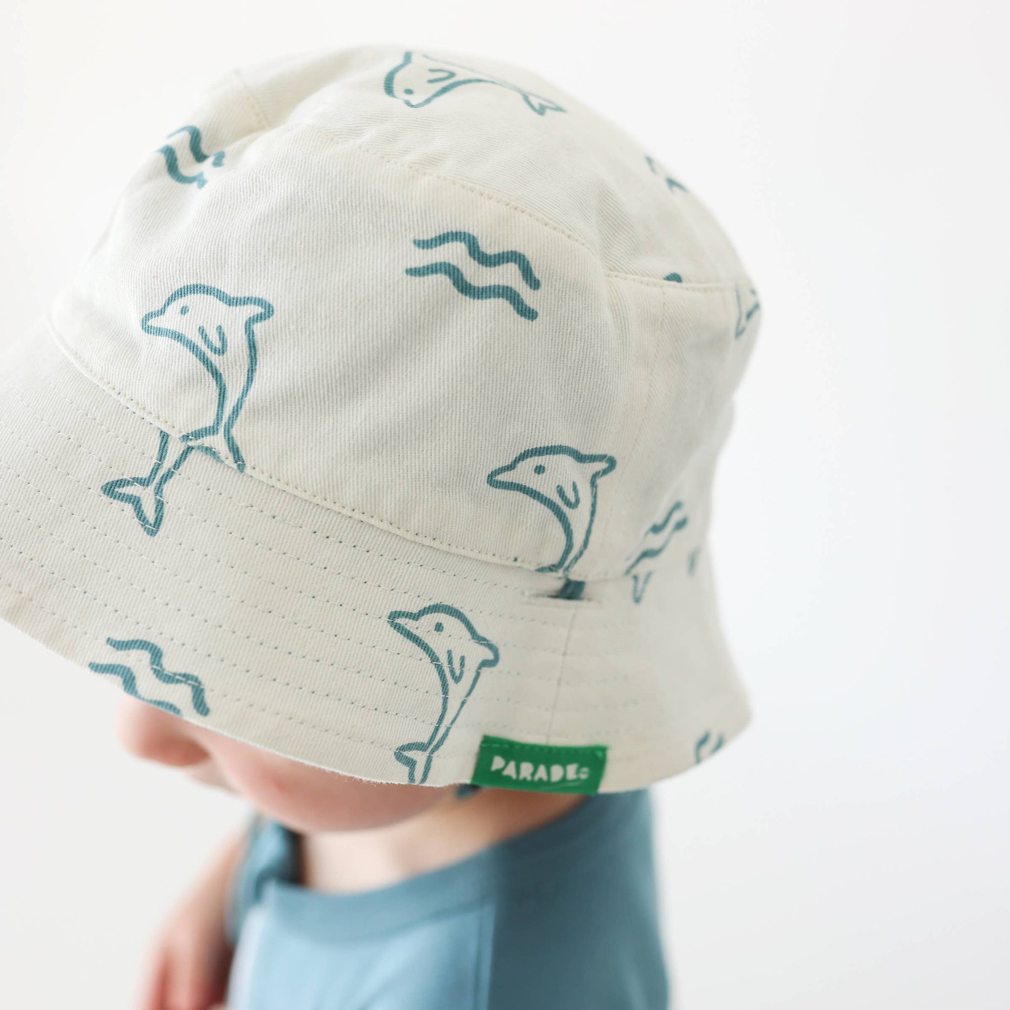 Organic Cotton Reversible Baby Bucket Hat